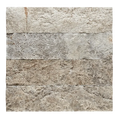 Silver Travertine Split 4x16 Ledger Tile