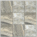 Silver Travertine Tile 12x12 Filled, Honed close-up