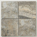 Silver Travertine Tile 18x18 Filled, Honed close-up