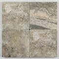 Silver Travertine Tile 18x18 Tumbled close-up