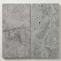 Silver Travertine Tumbled 12 x 24 x 1.25 Paver 12x24 close-up