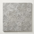 Silver Travertine Tumbled 12 x 24 x 2 Bullnose Coping 12x24 close-up