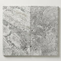 Silver Travertine Tumbled 16 x 24 x 1.25 Double Bullnose Coping 16x24 close-up