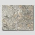 Silver Travertine Tumbled 16 x 24 x 1.25 Paver 16x24 close-up
