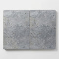 Silver Travertine Tumbled 16 x 24 x 2 Double Modern Coping 16x24 close-up