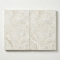 Silver Travertine Tumbled 16 x 24 x 2 Modern Coping 16x24 close-up