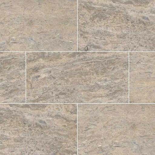 Silver Vein Cut 12x24 HF Travertine Tile