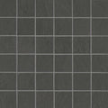 Simply Modern Black 2x2 on 12x12 Sheet Honed Ceramic Mosaic