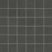 Simply Modern Black 2x2 on 12x12 Sheet Honed Ceramic Mosaic