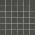 Simply Modern Black 2x2 on 12x12 Sheet Honed Ceramic Mosaic