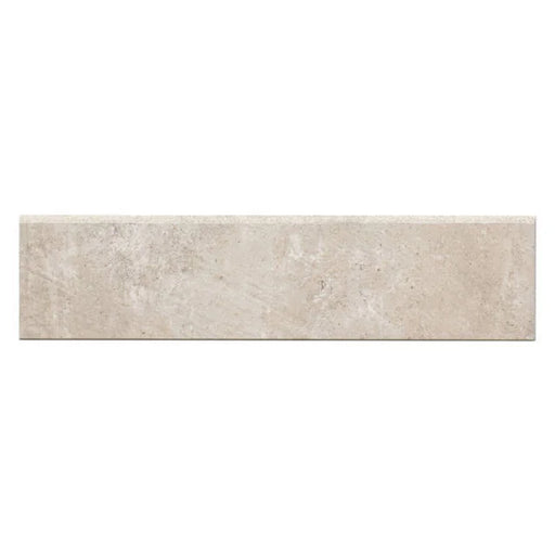 Simply Modern Bullnose Tan Honed 12x3 Porcelain Trim