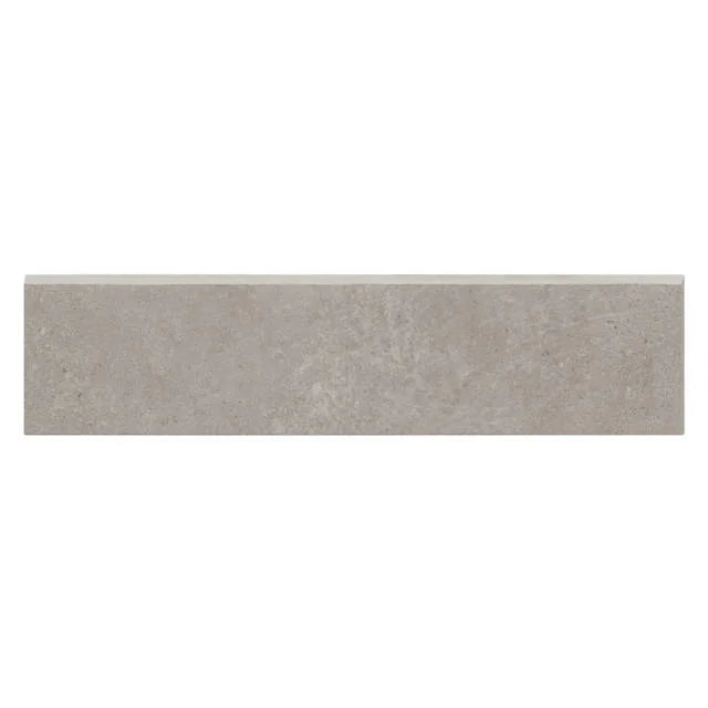 Simply Modern Grey 12x3 Honed Bullnose Ceramic Trim