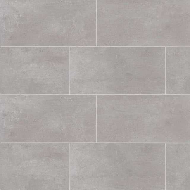 Simply Modern Grey 24x12 Honed Ceramic Field Tile