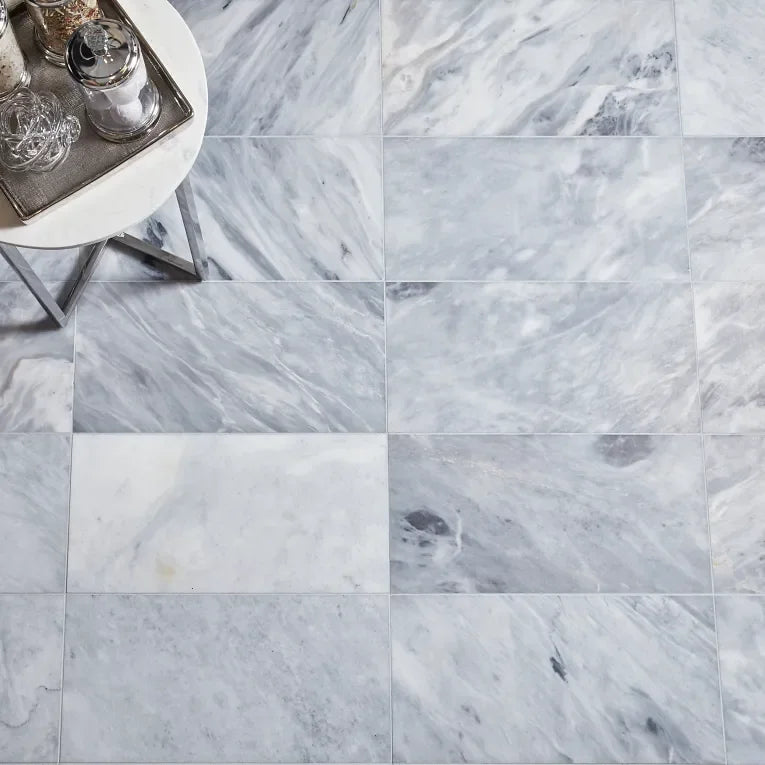 Sky Blue 12x24 Honed Marble Tile