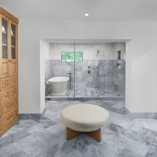 Sky Blue 12x24 Honed Marble Tile