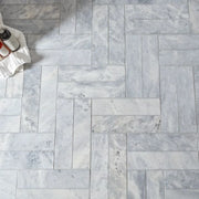 Sky Blue 4x16 Honed Marble Tile