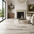 Skyline 12x24 Honed Marble & Dolomite Tile — Living Room floor