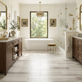 Skyline 12x24 Honed Marble & Dolomite Tile — Primary Bath floor