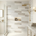 Skyline Marble Tile 12x24 Honed — Bathroom shower wall