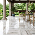 Skyline Marble Tile 18x18 Polished — Covered Patio floor