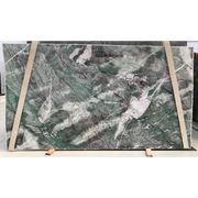 SLABQTE Jade Crystal 2cm Polished Quartzite Slab