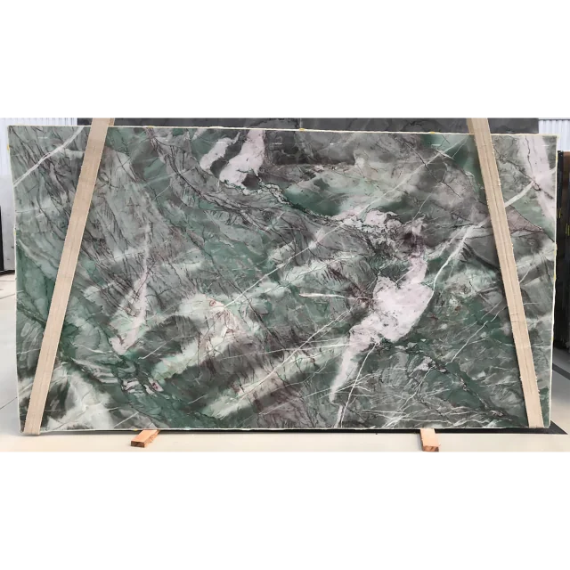 SLABQTE Jade Crystal 2cm Polished Quartzite Slab