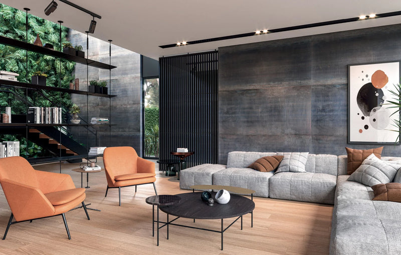 XL Slabs Iron MC 48x98 Glazed & Polished Porcelain Tile