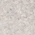 Sliced Ash Pebbles Mesh Backed Pattern Tumbled 0.38 Inch Marble Mosaic Tile