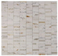 Slot Calacatta 11.75x11.75 Marble Mosaic