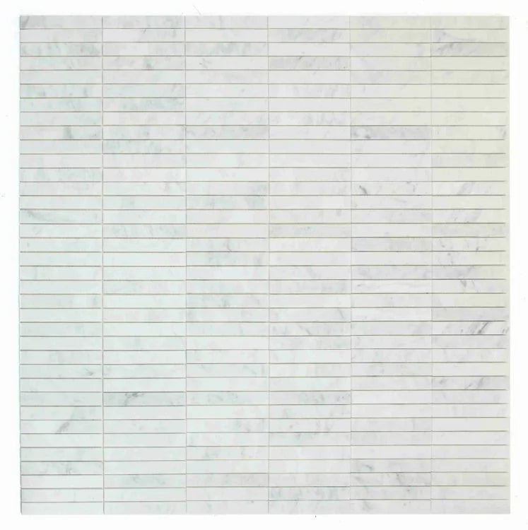 Slot Carrara 11.75x11.75 Honed Marble Mosaic