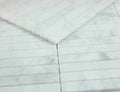 Slot Carrara 11.75x11.75 Honed Marble Mosaic