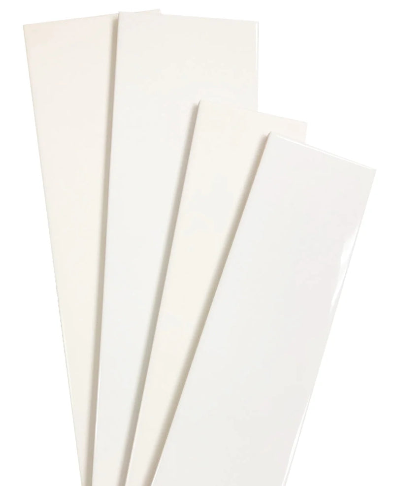 Snow Glossy White 4x16 Ceramic Wall Tile