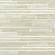 Snowcap Blend Interlocking Misc. 0.16 Inch Glass Mosaic Tile
