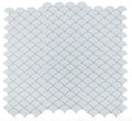 Snowglass Scale Ripple 11.5x12 Polished Glass Mosaic