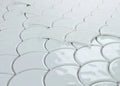 Snowglass Scale Ripple 11.5x12 Polished Glass Mosaic