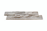 Snowy Caramel 6x24 Split-Face Quartzite Ledger Stone