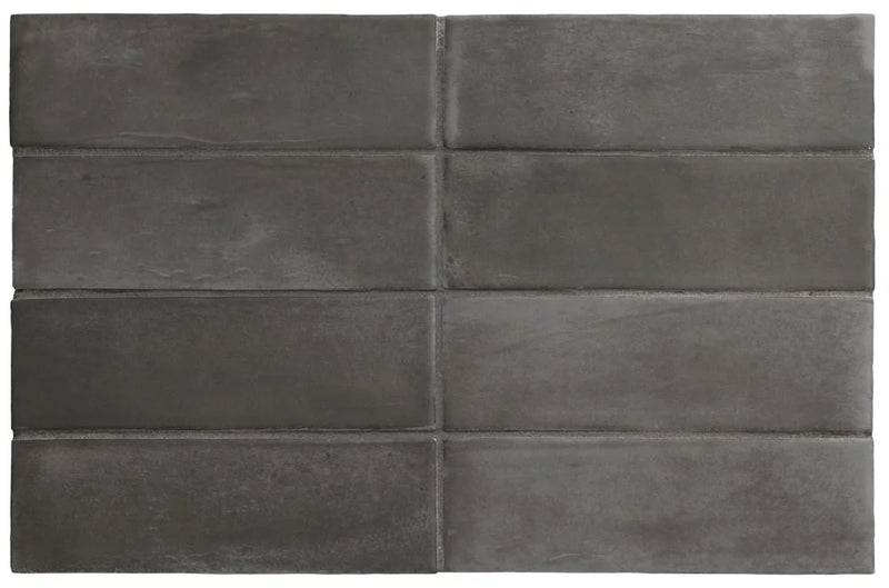 Soco Black 2x6 Rectangle Matte Porcelain Tile