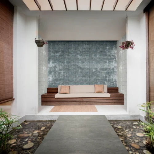 Sol Bianco 6x6 Glossy Porcelain Pool Tile