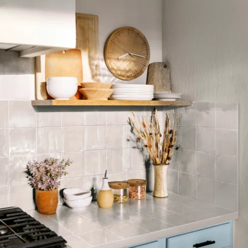 Sol Bianco 6x6 Glossy Porcelain Pool Tile