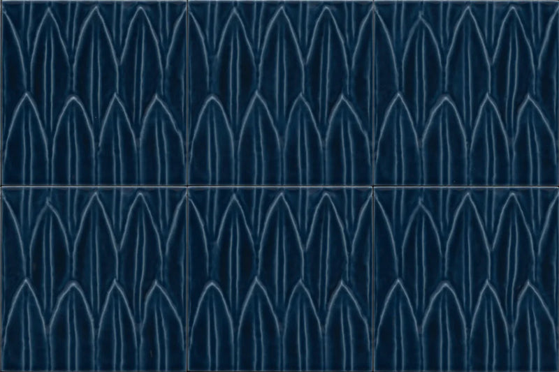 Sol Blu 3D 6x6 Porcelain Waterline Tile