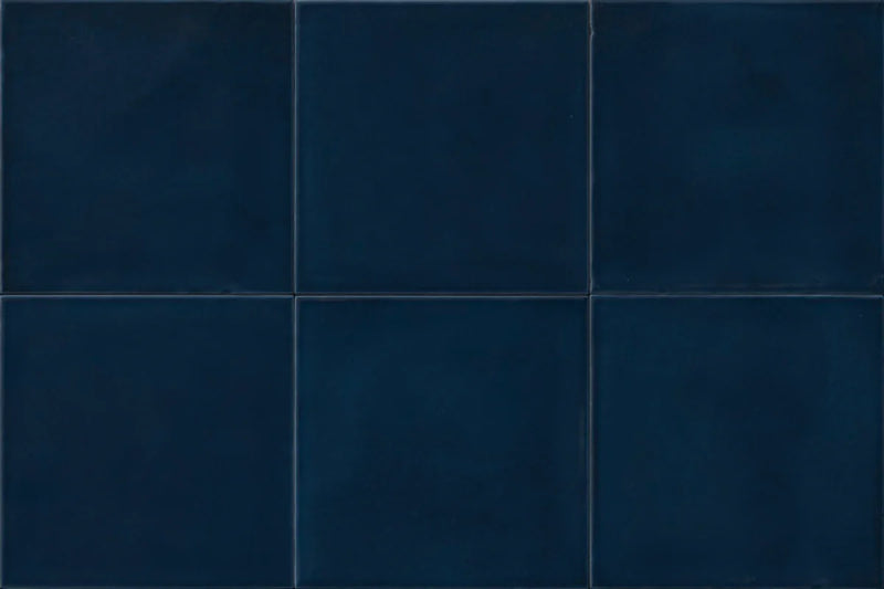 Sol Blu 6x6 Glossy Porcelain Waterline Tile