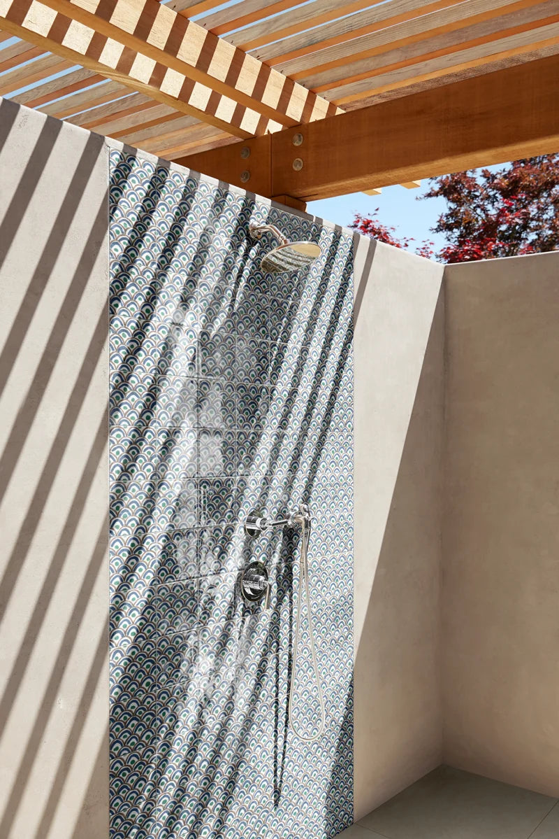 Sol Tappeto 1 6x6 Glossy Porcelain Waterline Tile