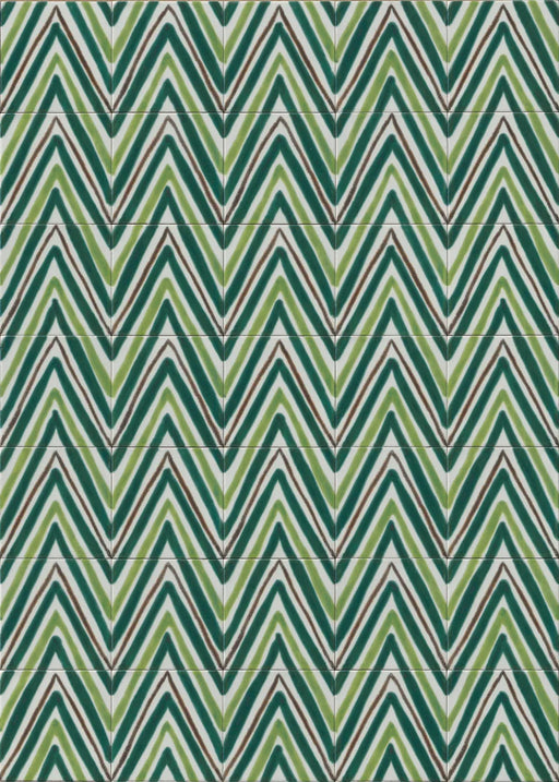 Sol Tappeto 2 6x6 Glossy Porcelain Waterline Tile