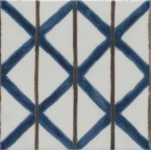 Sol Tappeto 4 6x6 Glossy Porcelain Waterline Tile