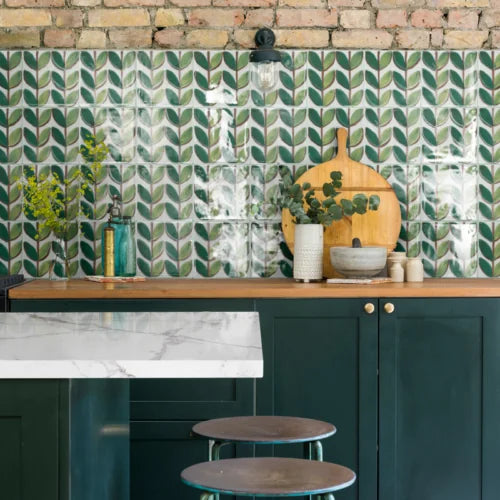 Sol Tappeto 3 6x6 Glossy Porcelain Waterline Tile