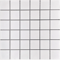 Square White 2x2 Matte Porcelain Mosaic