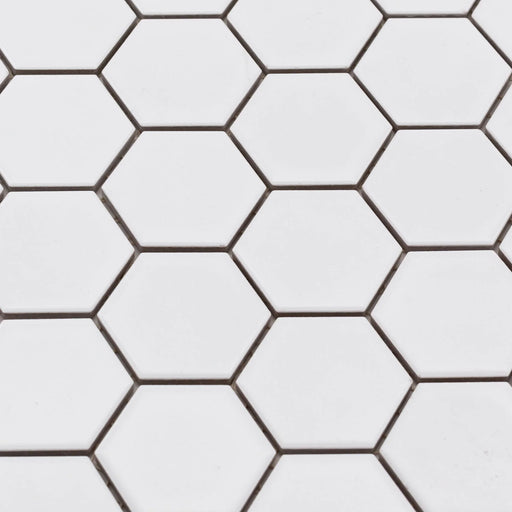 Square White 2x2 Matte Porcelain Mosaic