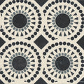 Solis Nero Marquina Bardiglio Myra Beige 14.25x14.25 Honed Marble Mosaic