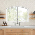 Solis White Carrara & Thassos 14.25x14.25 Honed Marble Mosaic