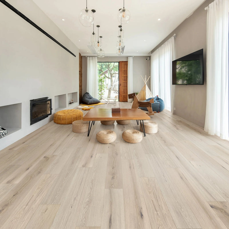 Sonder Chateau Fawn 9-1/2xRL(24-87) Wirebrushed UV Lacquer Oak Engineered Hardwood Flooring